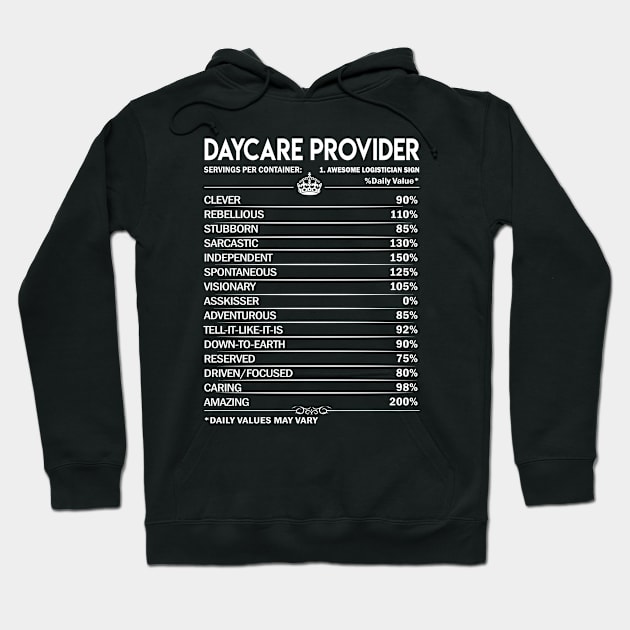 Daycare Provider T Shirt - Daycare Provider Factors Daily Gift Item Tee Hoodie by Jolly358